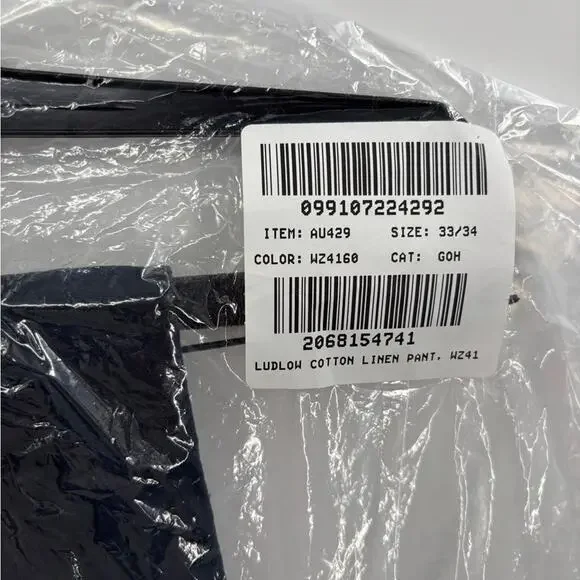 J.Crew Ludlow Slim-fit suit pant in Irish cotton-linen blend 33/34 - Picture 3 of 4